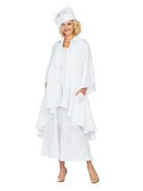 3pc Popcorn Hi-Lo Jkt, Cami, Culottes Set