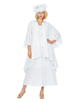 3pc Popcorn Hi-Lo Jkt, Cami, Culottes Set