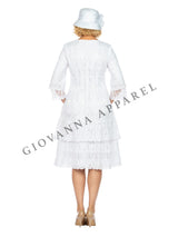 1pc Lux Lace Tiered A-line Dress