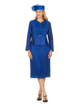 3pc Peplum Jkt Lace Overlay Skirt Suit