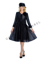 2pc Silky Twill Jacket + Lace Dress - Plus Size