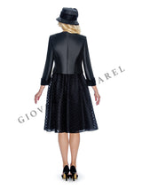 2pc Silky Twill Jacket + Lace Dress - Plus Size