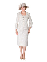 2pc Wide Collar Novelty Skirt Suit