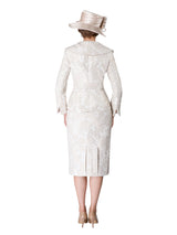 2pc Wide Collar Novelty Skirt Suit