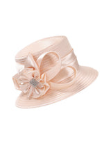 Radiant Grace Small Brim Hat w/ Stoned Flower