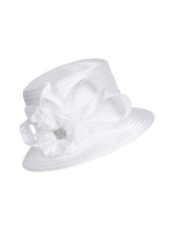 Radiant Grace Small Brim Hat w/ Stoned Flower
