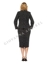 3pc Round Neck Clean Lines Skirt Suit - Plus size
