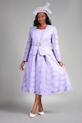 2pc Rose Organza A-line Bolero Jkt Dress - Plus Size