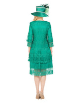 Elegant A-Line Tiered Lace Dress-Plus