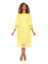 Elegant A-Line Tiered Lace Dress-Plus