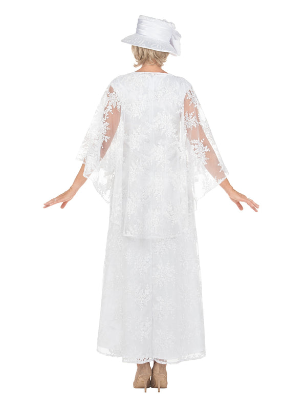 2pc Lux Lace Gown w/ Cape-Plus