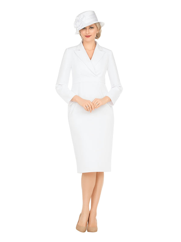Notch Collar Long Sleeve Waisted Sheath Dress
