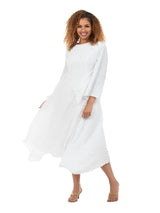 Popcorn-like Textured Cascade Handkerchief Dress