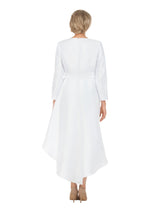 Graceful Radiance Sequined Lace Gown w/ Waist Cape
