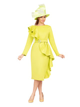Scuba Belted Shift Drs w/ Rfls and Faux Pearls