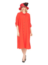 Flowy Button Down Shirt Dress