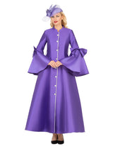 1pc Silky Twill Button Down Robe