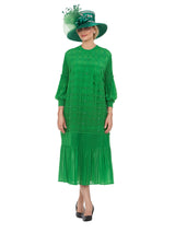 Modern Elegance Beaded Midi Dress in Pleats