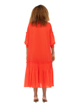 Modern Elegance Beaded Midi Dress in Pleats