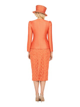 2pc Silky Twill Jkt + Sequined Lace Skirt Suit