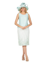 3pc Floral Print Brocade Peplum Jkt Skt Suit