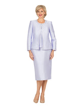 3pc Silky Twill Skt Suit w/ Meteoric Stones-Plus