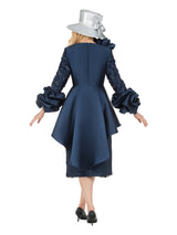 Sculpted Elegance Floral Lace 2pc Skirt Suit