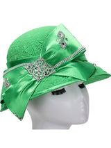 Bucket Hat w/ Oversized Bow and Rhinestones