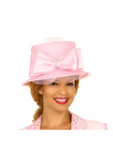 Bow Decorated Small Brim Ribbon Hat