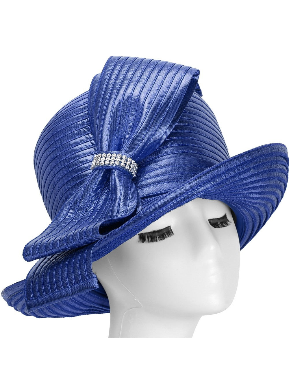 MED BRIM METALLIC RIBBON HAT – Giovanna Apparel