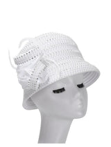 French Bucket Hat Covered in Rhst and Faux Pearls