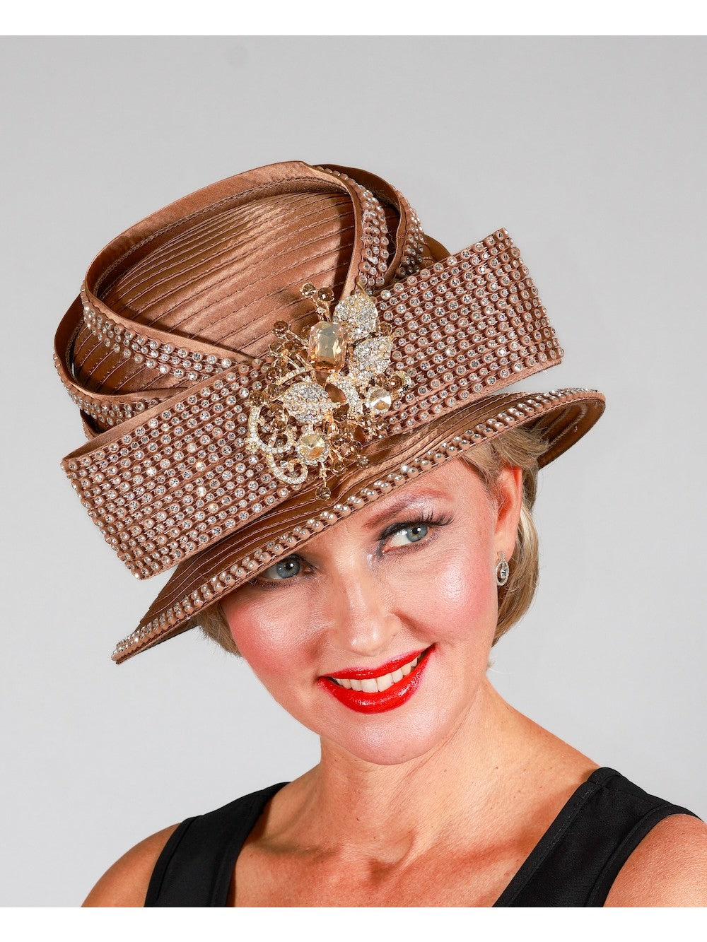 Small Brim Hat w/ Rhinestone Decor – Giovanna Apparel