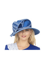 Wide Brim Hat w/ Rhinestone Decor