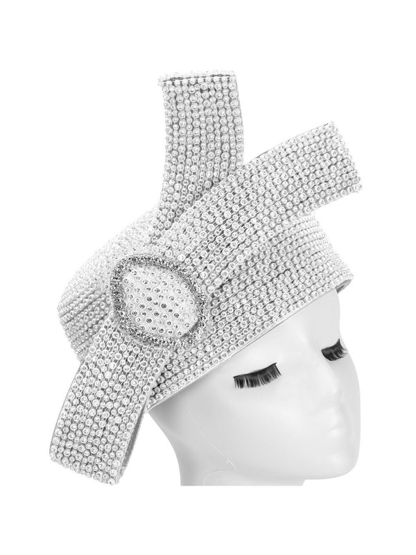 STONED PILL BOX HAT W/ BOW