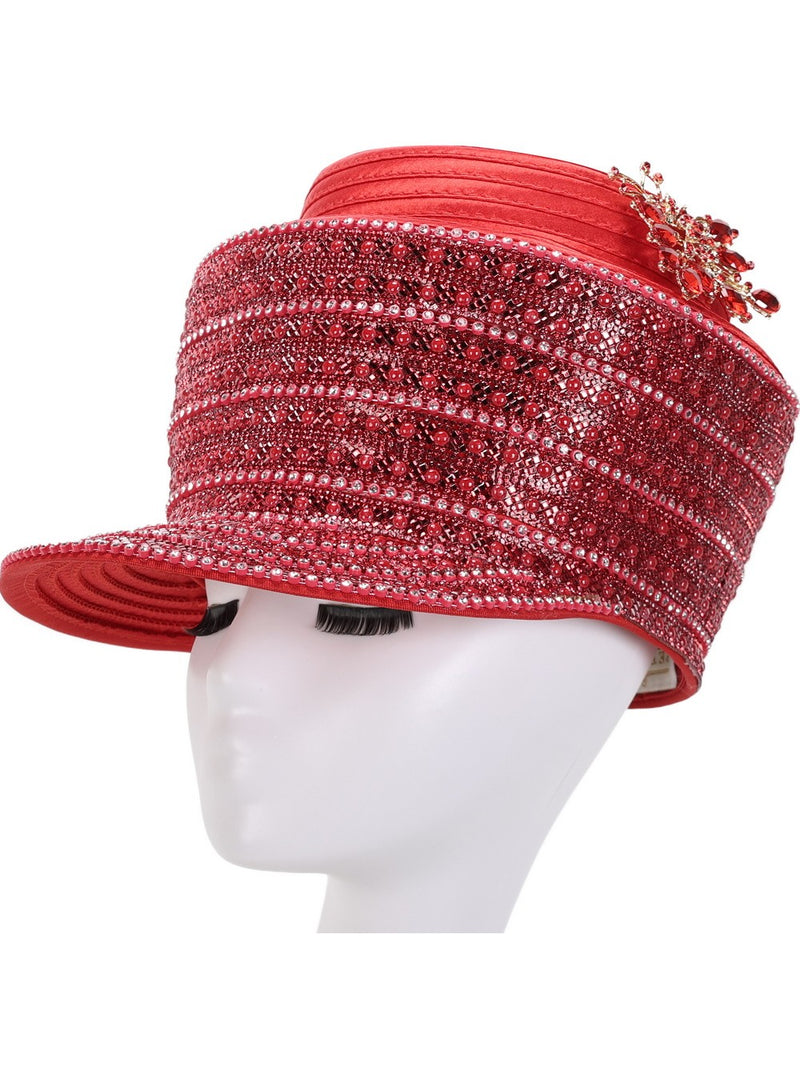 STONED CAP SHAPE RIBBON HAT