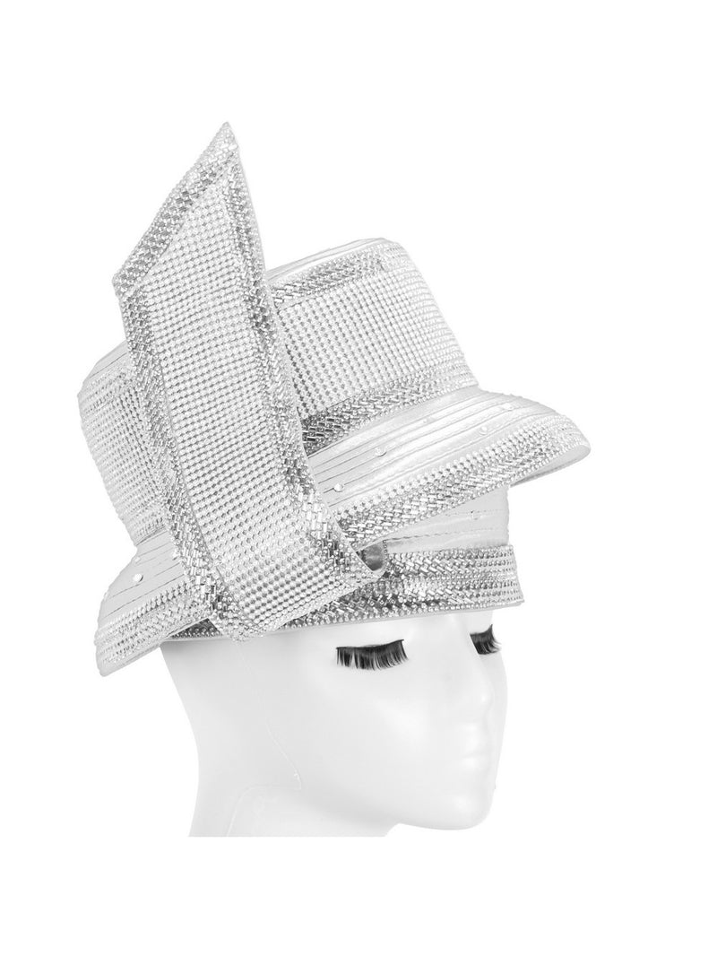 SMALL BRIM STONED RIBBON HAT