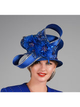 Small Brim Ribbon Hat w/ Ovsz Bow & Feather