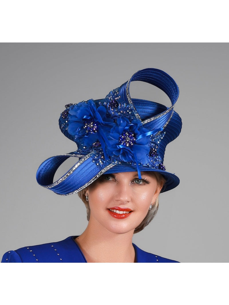 Small Brim Ribbon Hat w/ Ovsz Bow & Feather