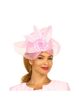 Pillbox Hat with Veil & Petal Rosette