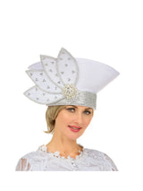Rhinestone Petal Crown Statement Hat