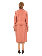 2pc Peplum Jkt+Skirt Suit in Brocade-Plus