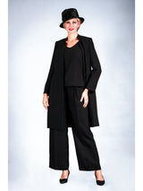 3pc Long Jkt+Cami+Pants Suit-Plus