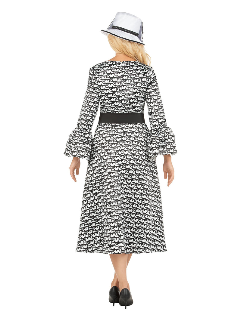 A-line Prt Dress in Silky Twill w/ Belt-Plus