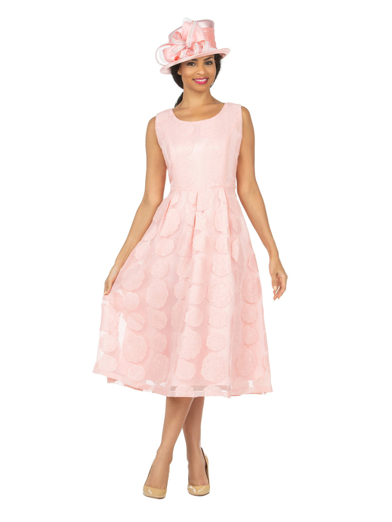 2pc Rose Organza A-line Bolero Jkt Dress - Plus Size