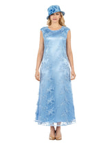 2pc Lace Dress & Hi-Lo Pull Over Lace Cape - Plus size