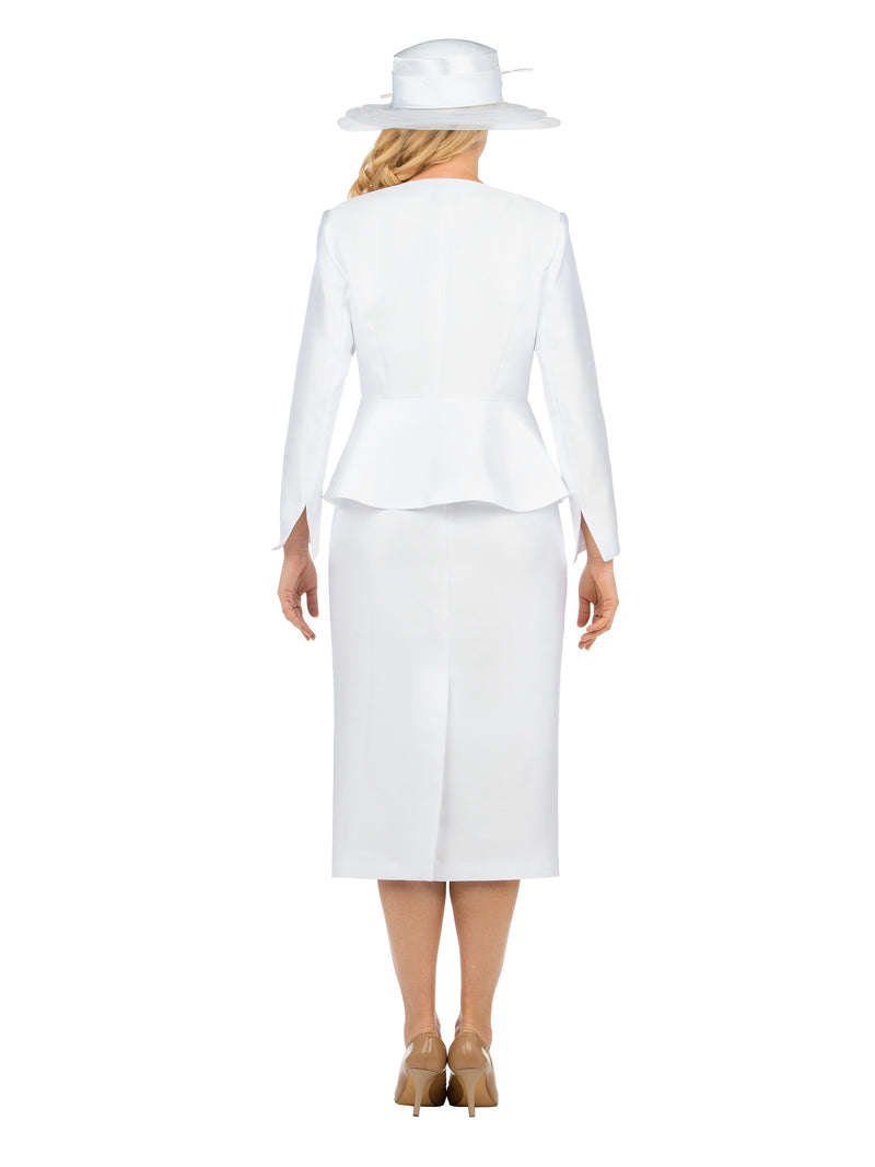 Allegra K Women's Long Sleeve Collarless Peplum Blazer Pencil Skirts  Business 2 Piece Suit Set Beige X-large : Target