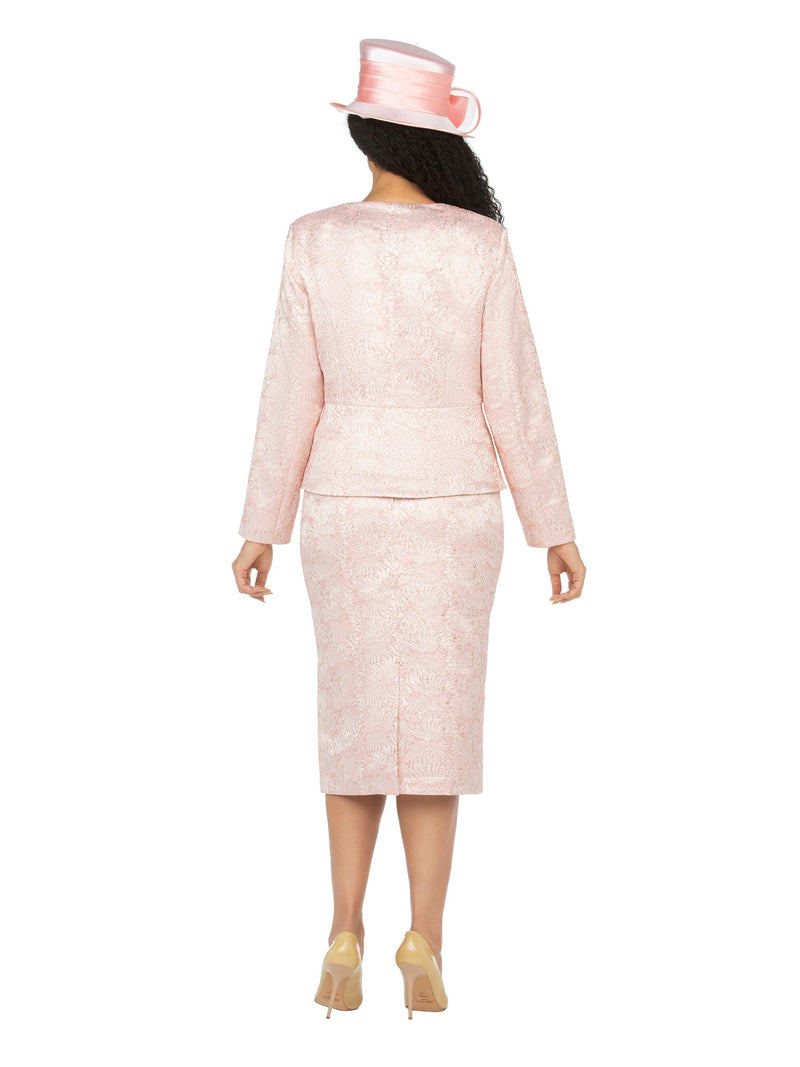 2pc Novelty/Brocade Skirt Suit - Plus Size